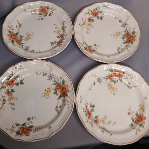 Mikasa Heriage Capistrano 4 Salad Plates Vintage Japan Stoneware 8" Replacements - Picture 3 of 10